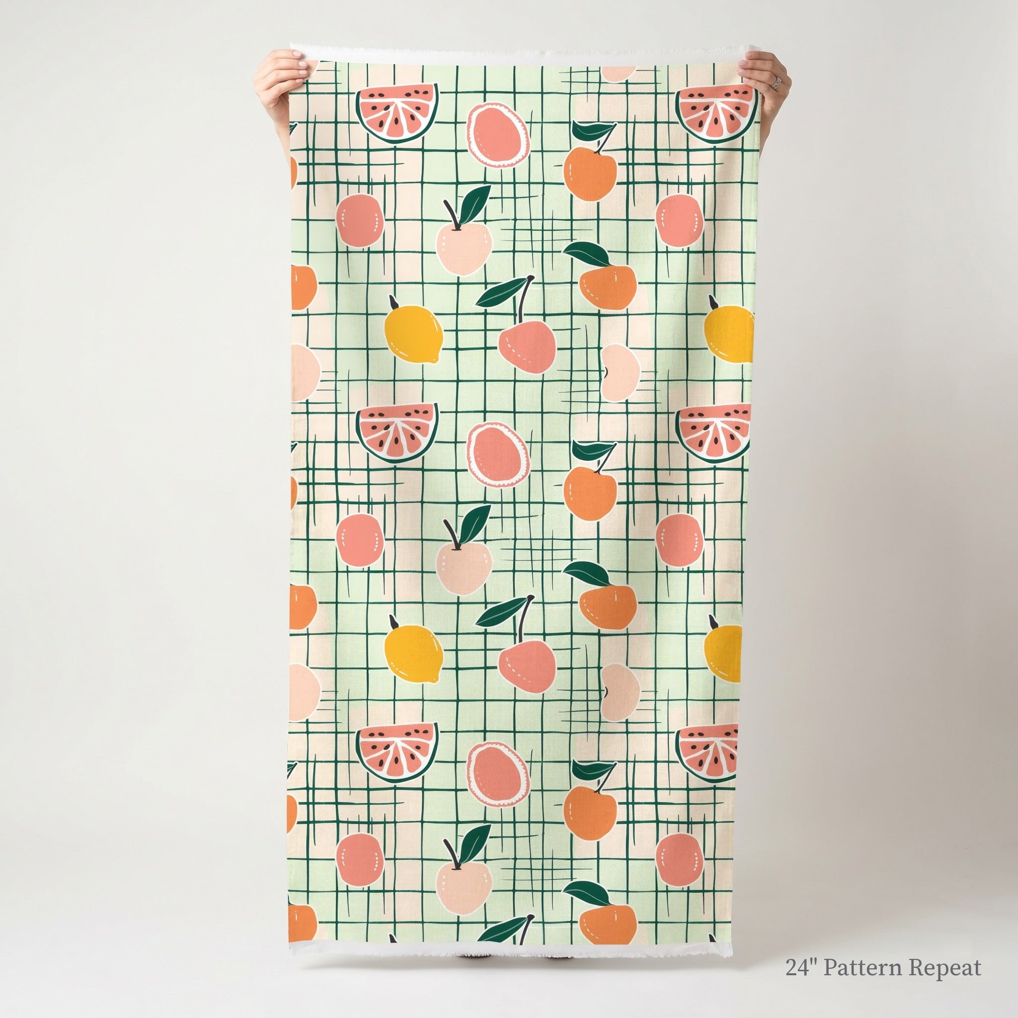 Sweet Citrus Squares - Fabric - Lemon Park