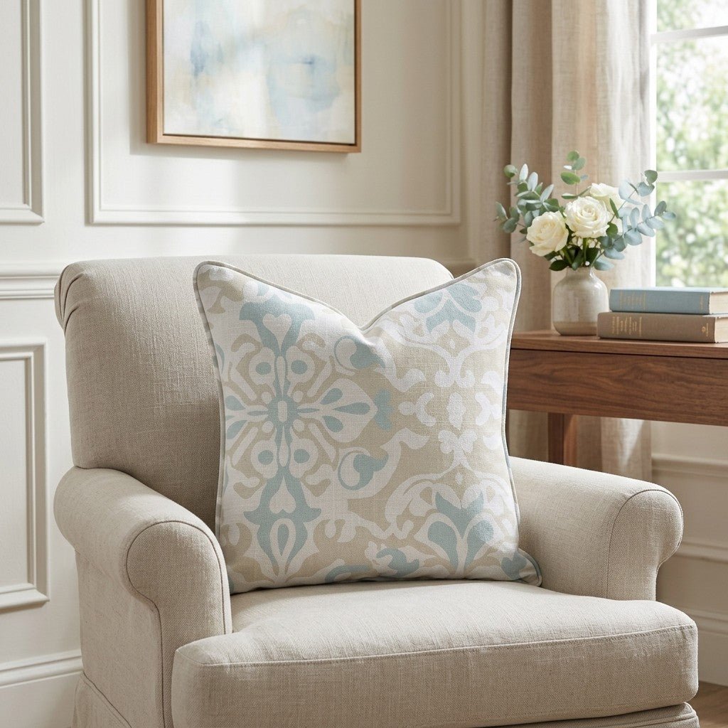 Swimming Throw Pillow - Lemon Park