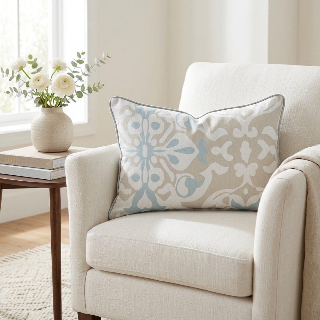 Swimming Throw Pillow - Lemon Park