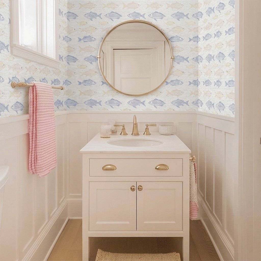 Sylvie Faux Grasscloth Wallpaper - Lemon Park
