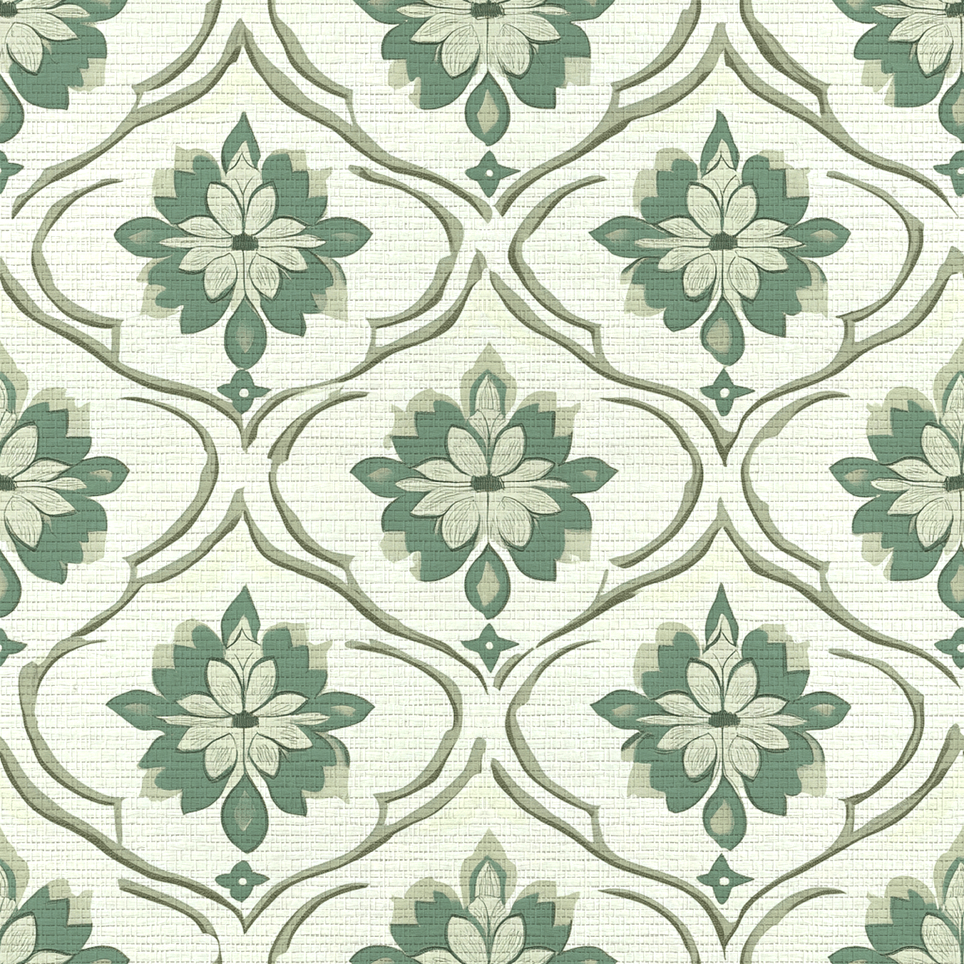 Table for Mabel Faux Grasscloth Wallpaper - Lemon Park