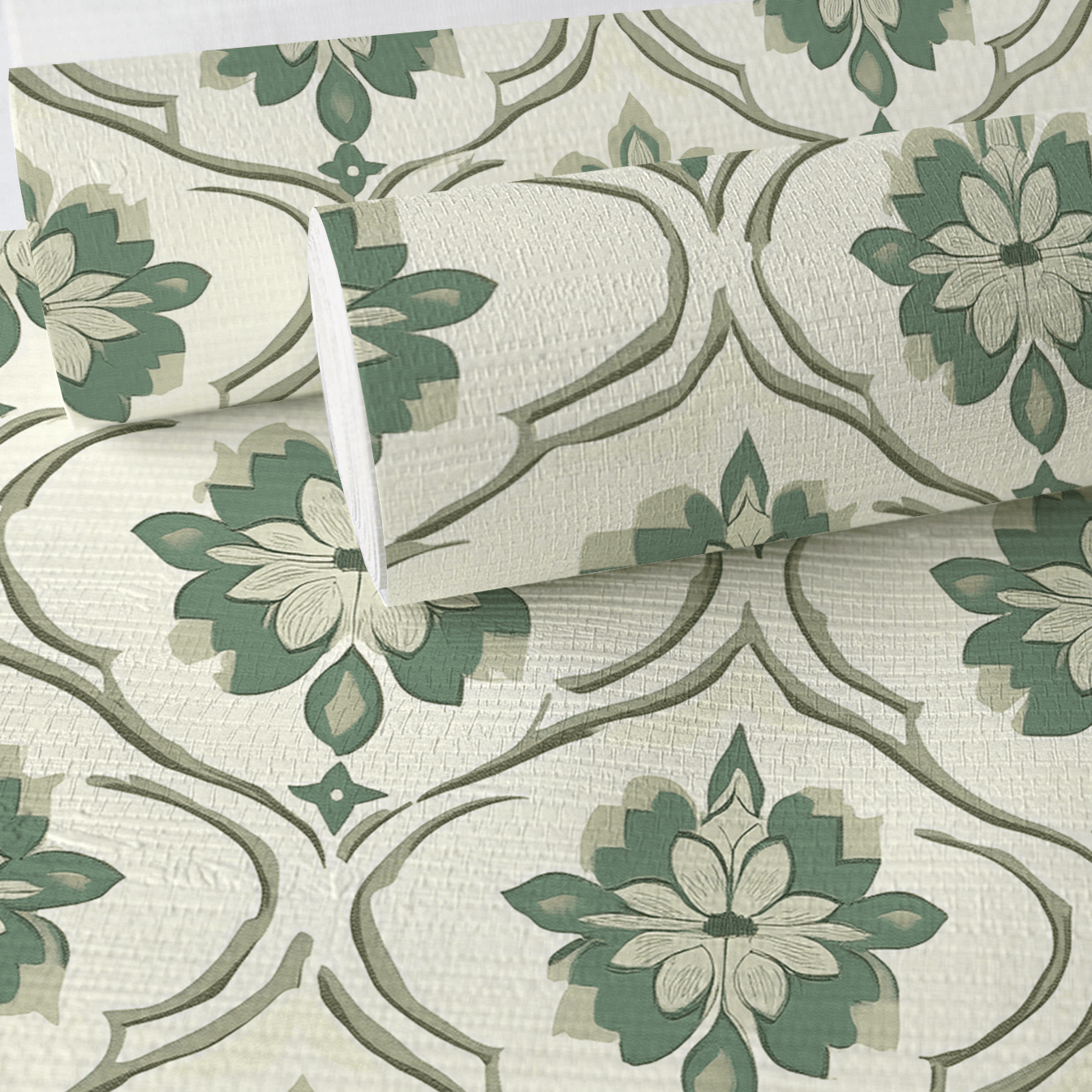 Table for Mabel Faux Grasscloth Wallpaper - Lemon Park