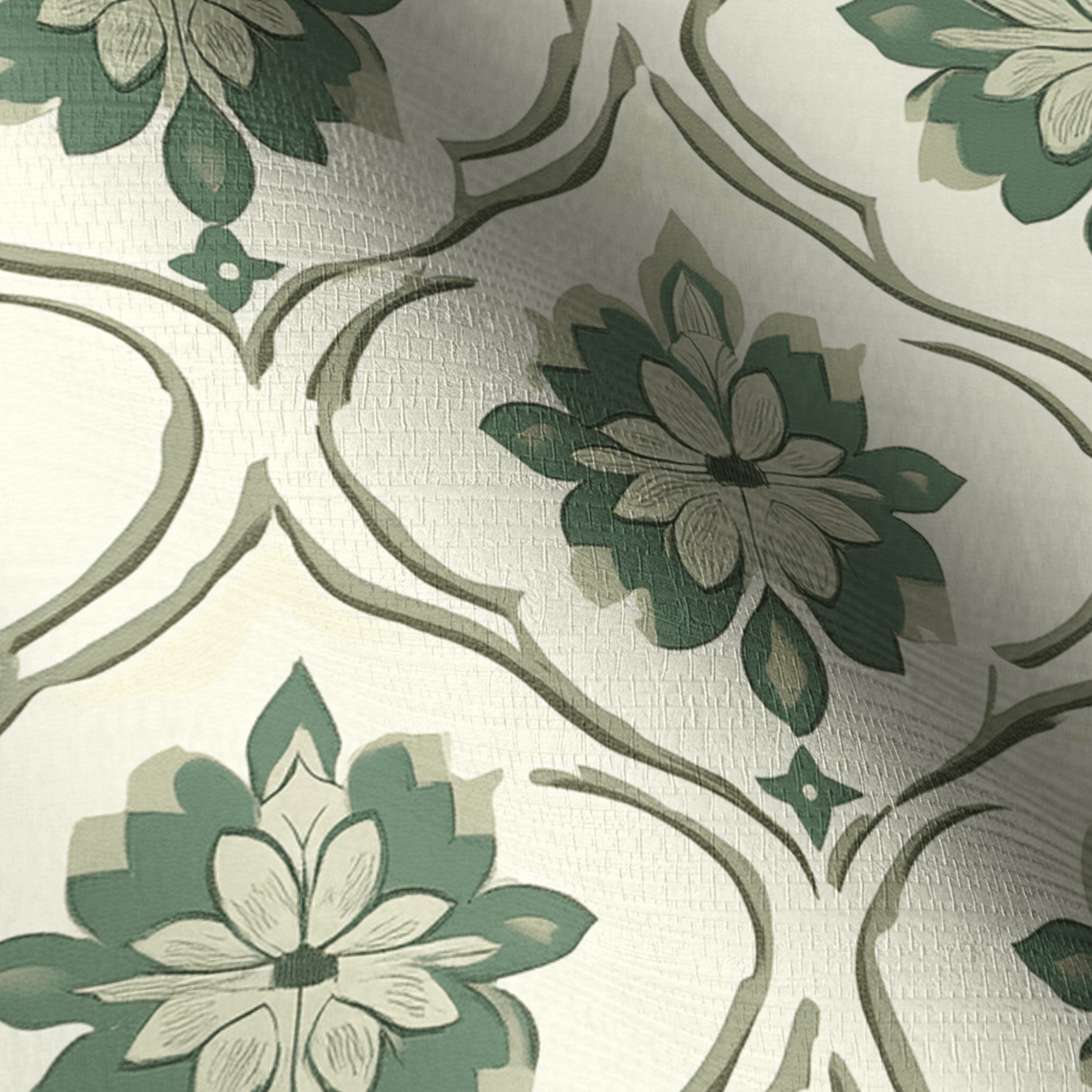Table for Mabel Faux Grasscloth Wallpaper - Lemon Park