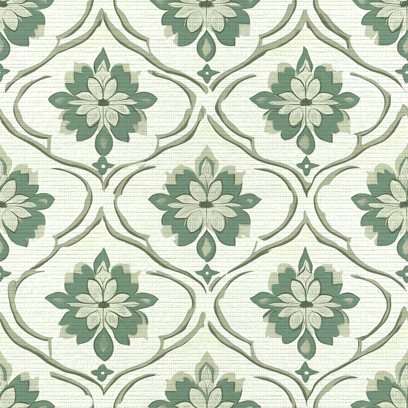 Table for Mabel Faux Grasscloth Wallpaper
