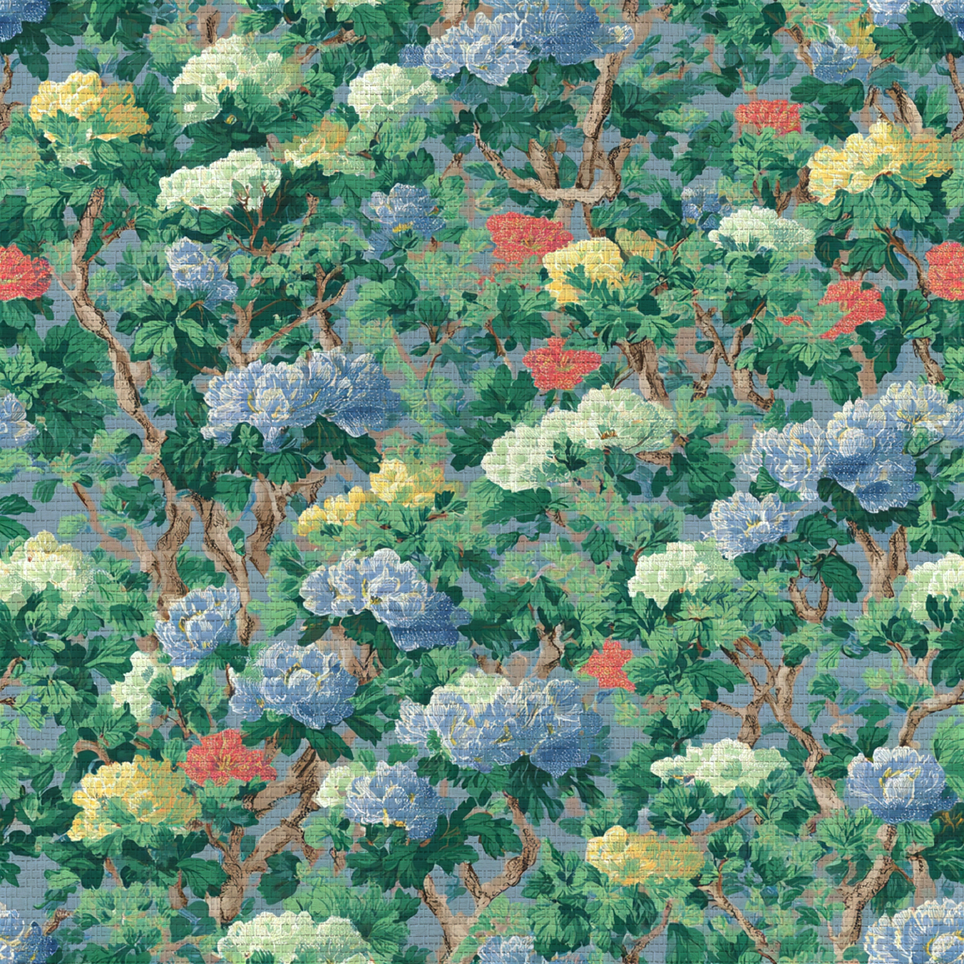 Tangle Brook Faux Grasscloth Wallpaper - Lemon Park