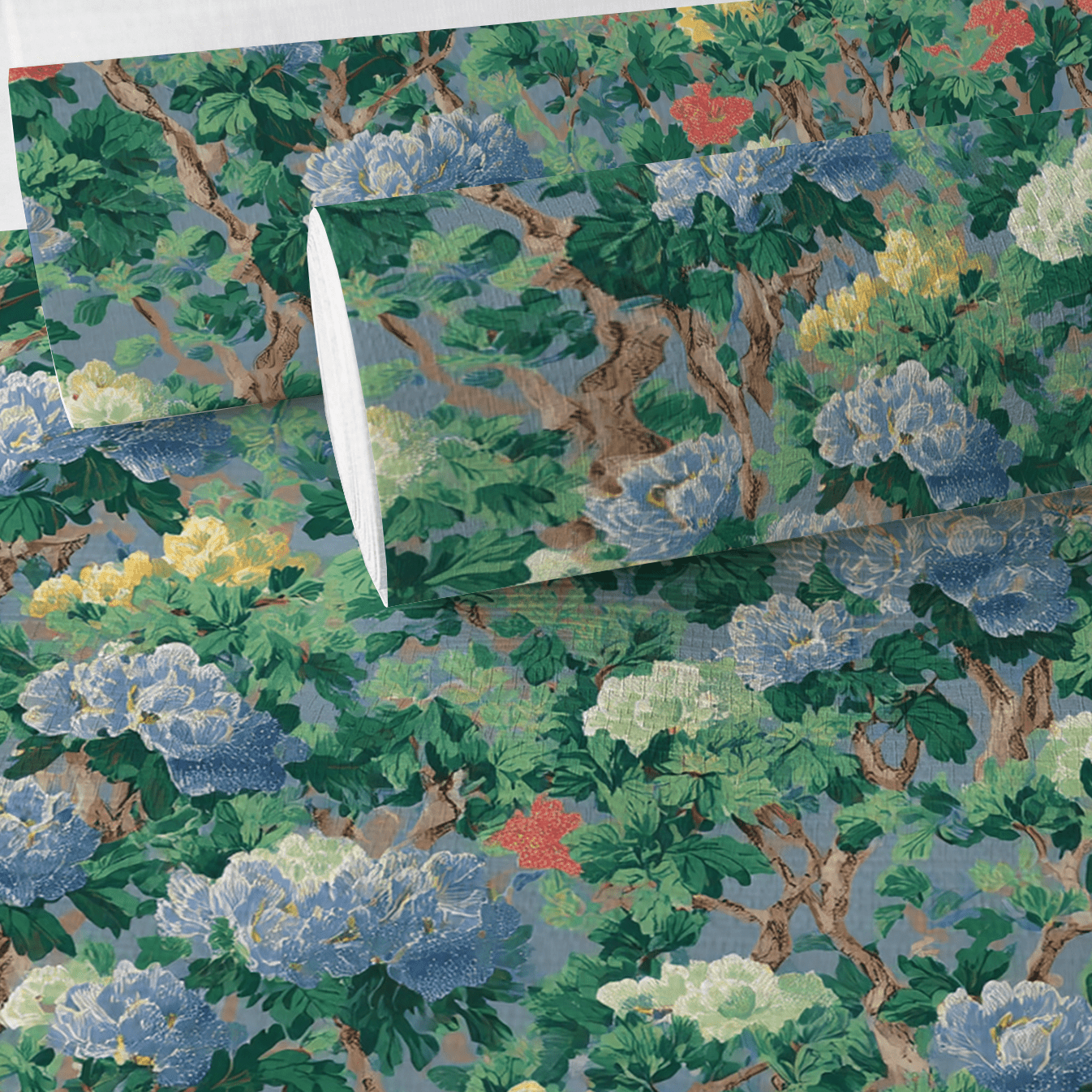 Tangle Brook Faux Grasscloth Wallpaper - Lemon Park