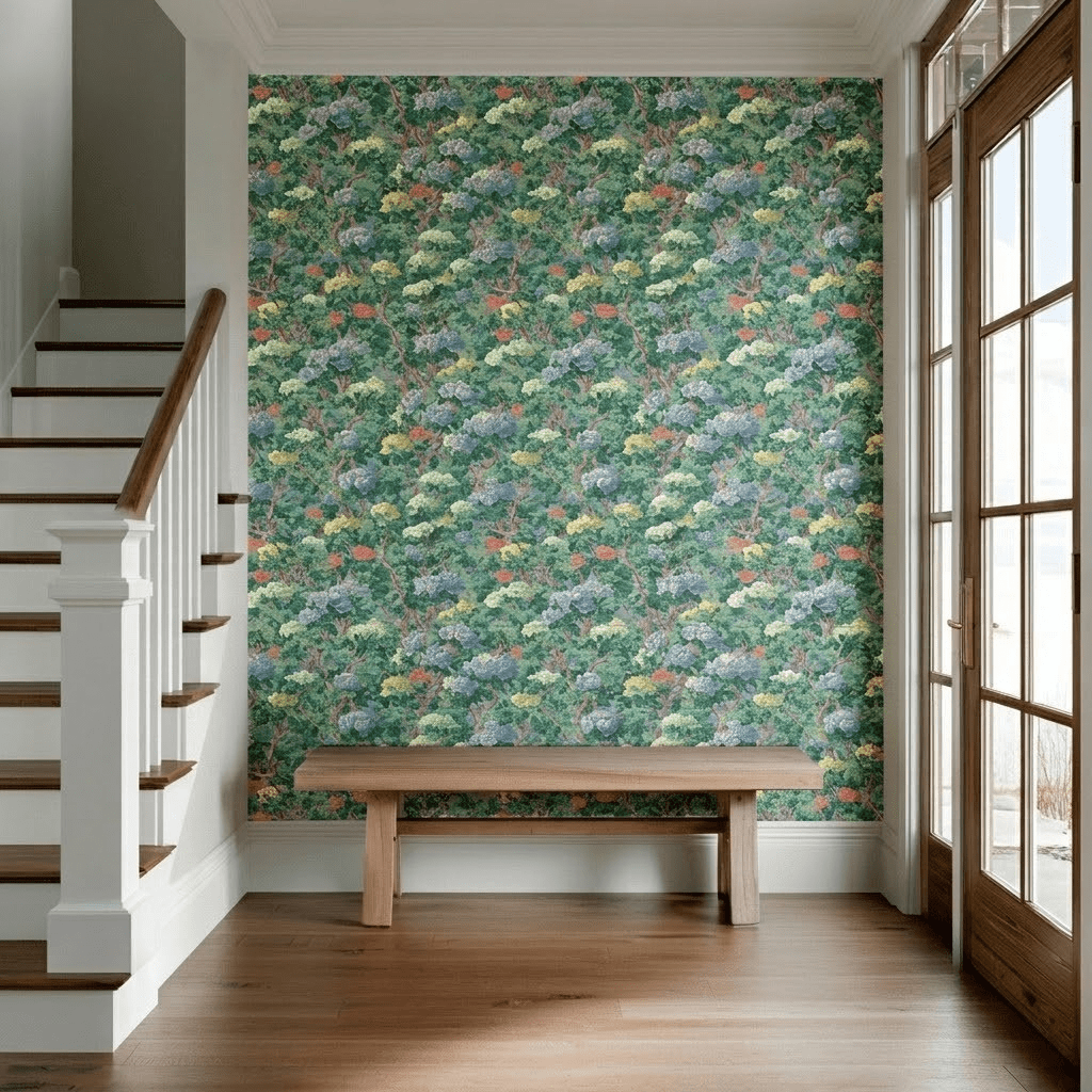 Tangle Brook Faux Grasscloth Wallpaper - Lemon Park