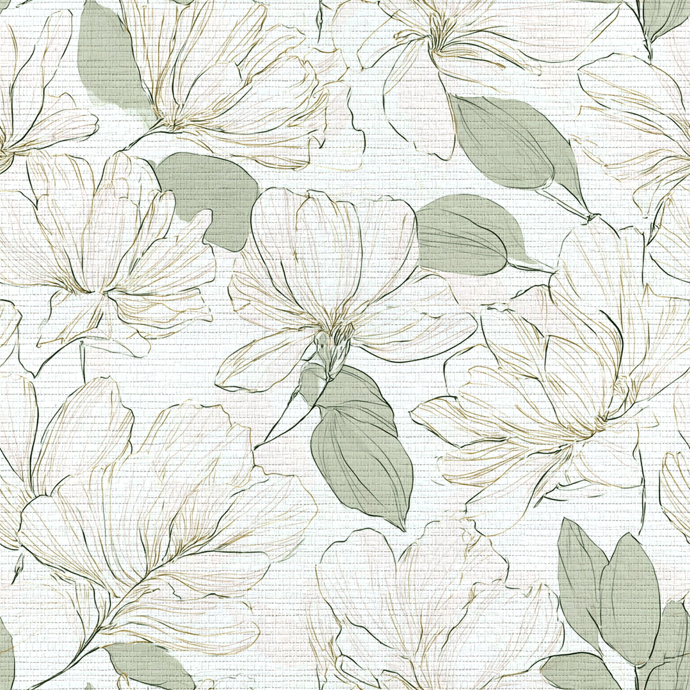 Tangled Faux Grasscloth Wallpaper - Lemon Park