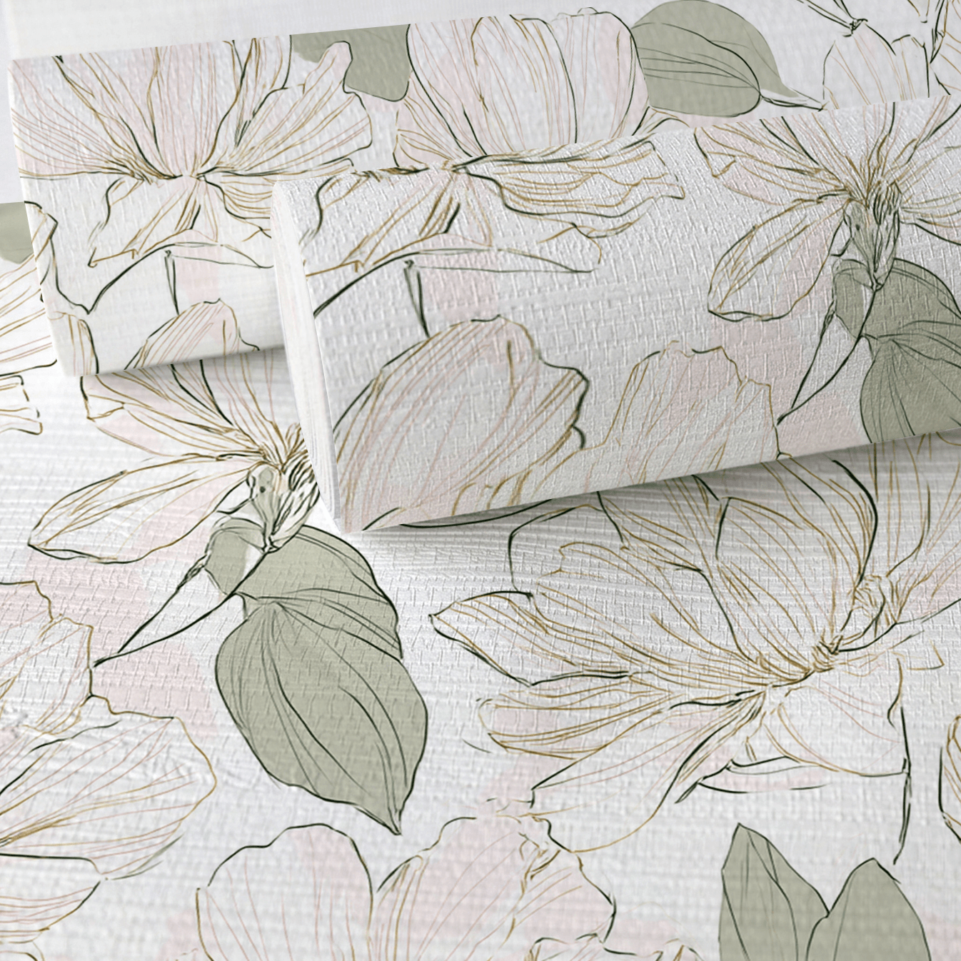 Tangled Faux Grasscloth Wallpaper - Lemon Park