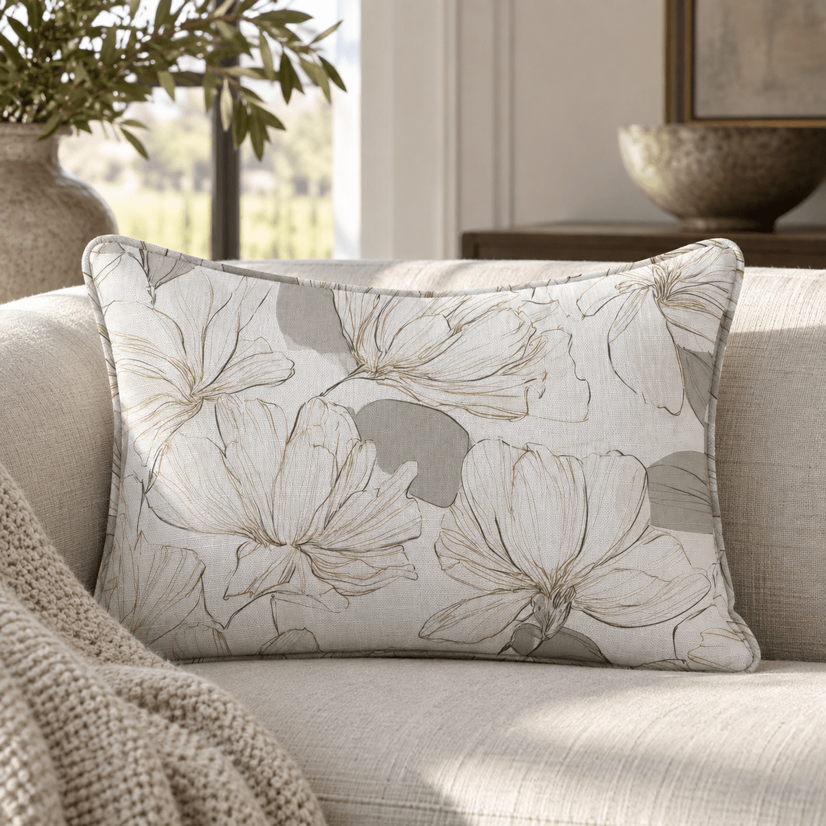 Tangled Throw Pillow - Lemon Park