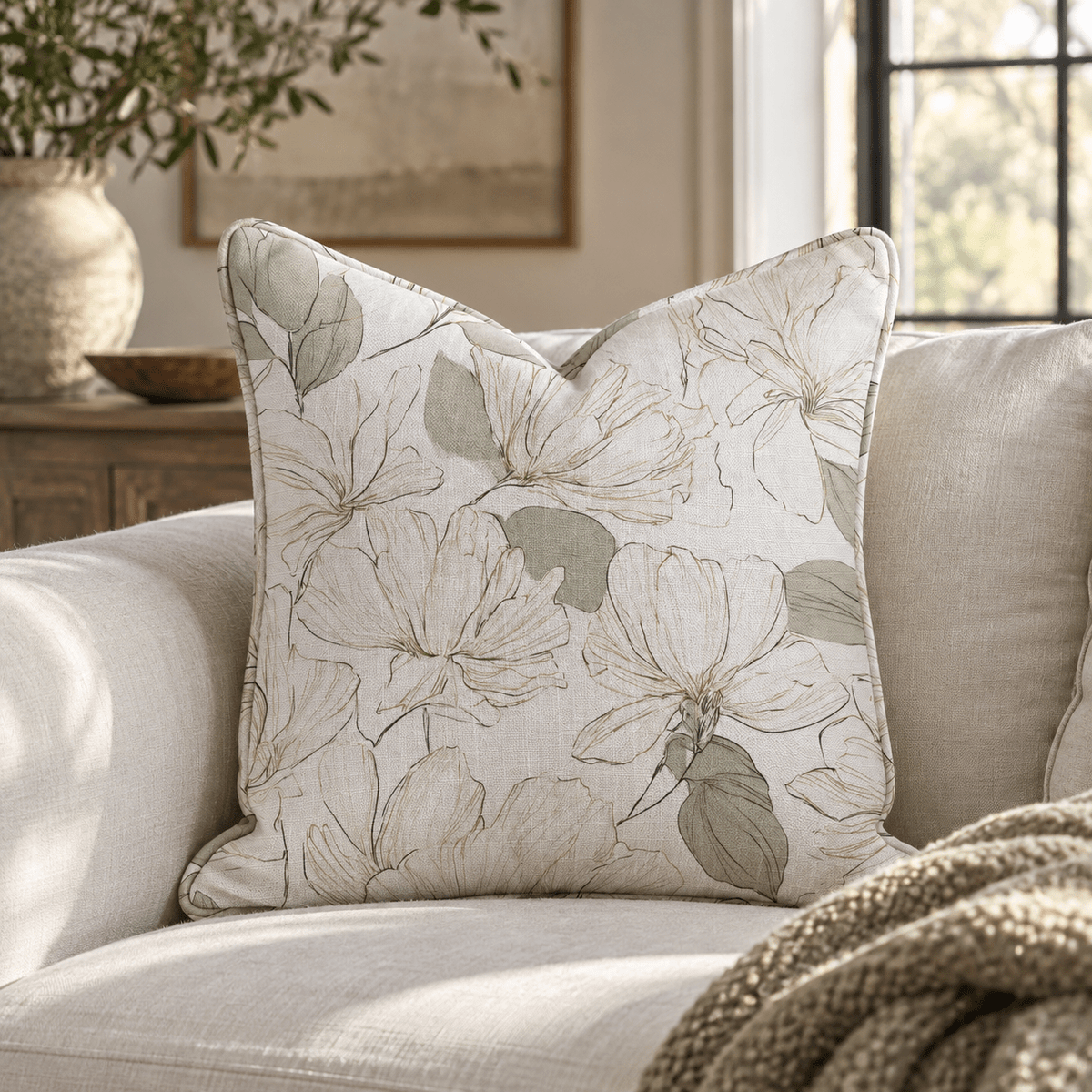 Tangled Throw Pillow - Lemon Park