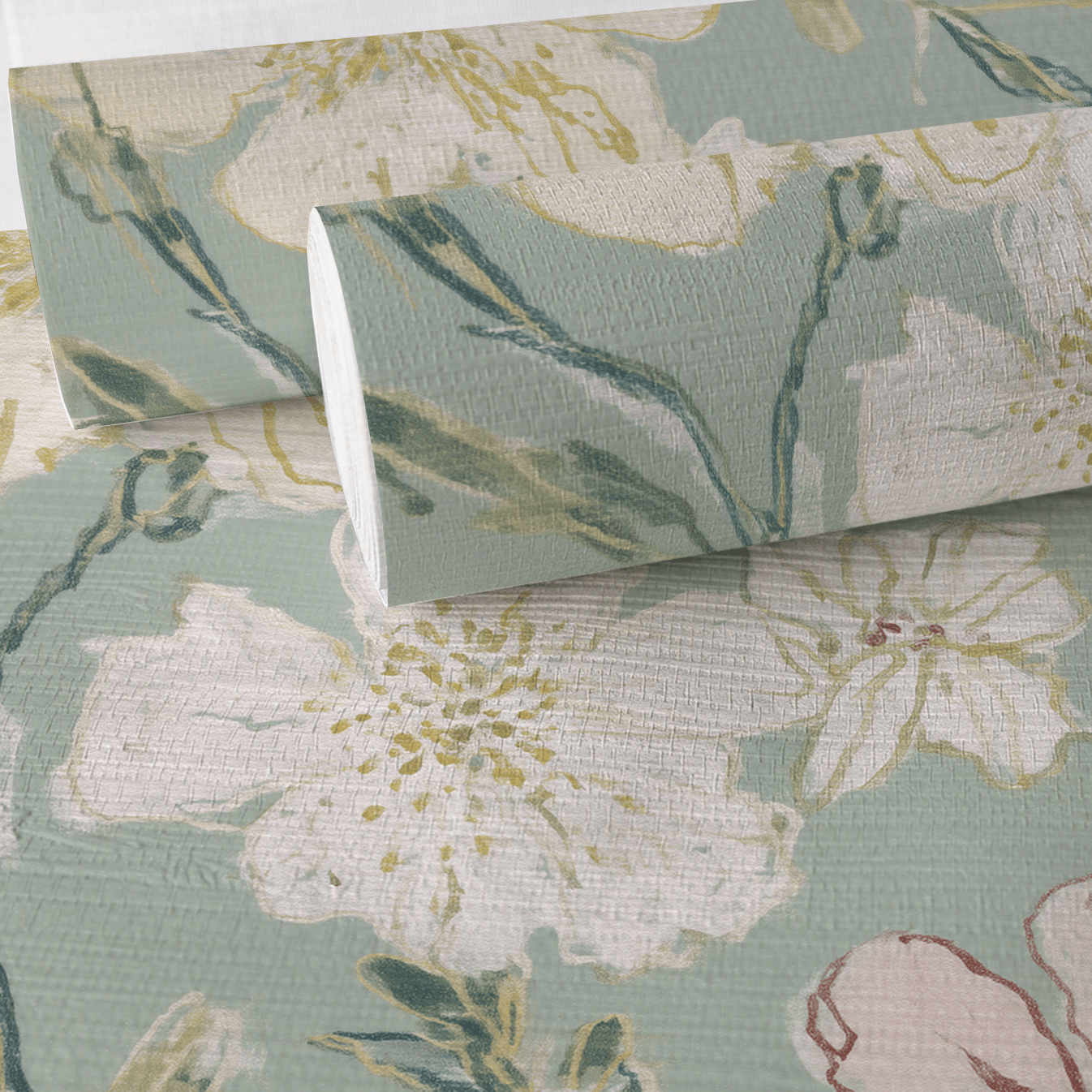 Tansy Faux Grasscloth Wallpaper - Lemon Park