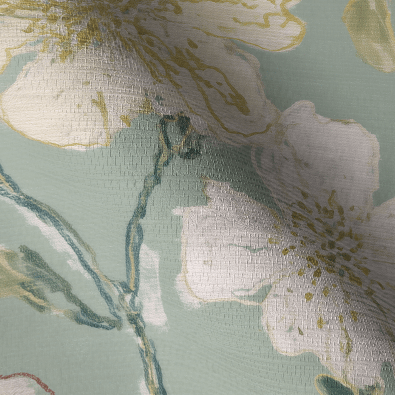 Tansy Faux Grasscloth Wallpaper - Lemon Park
