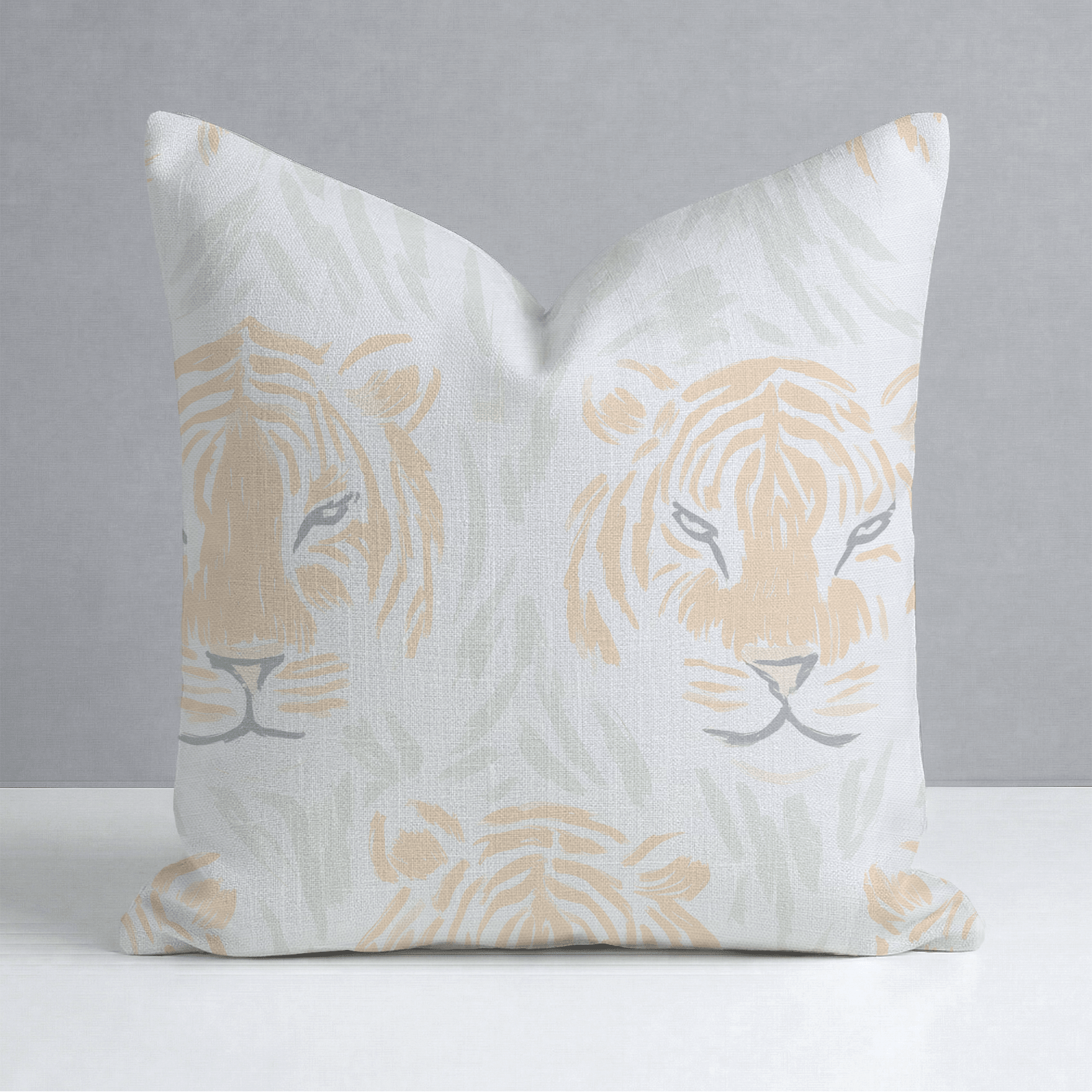Tara Tigers Throw Pillow - Lemon Park