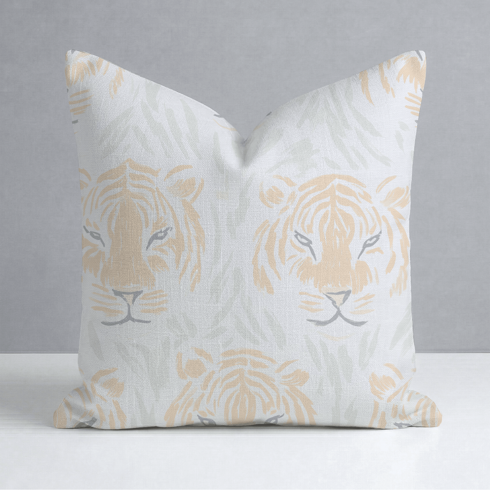 Tara Tigers Throw Pillow - Lemon Park