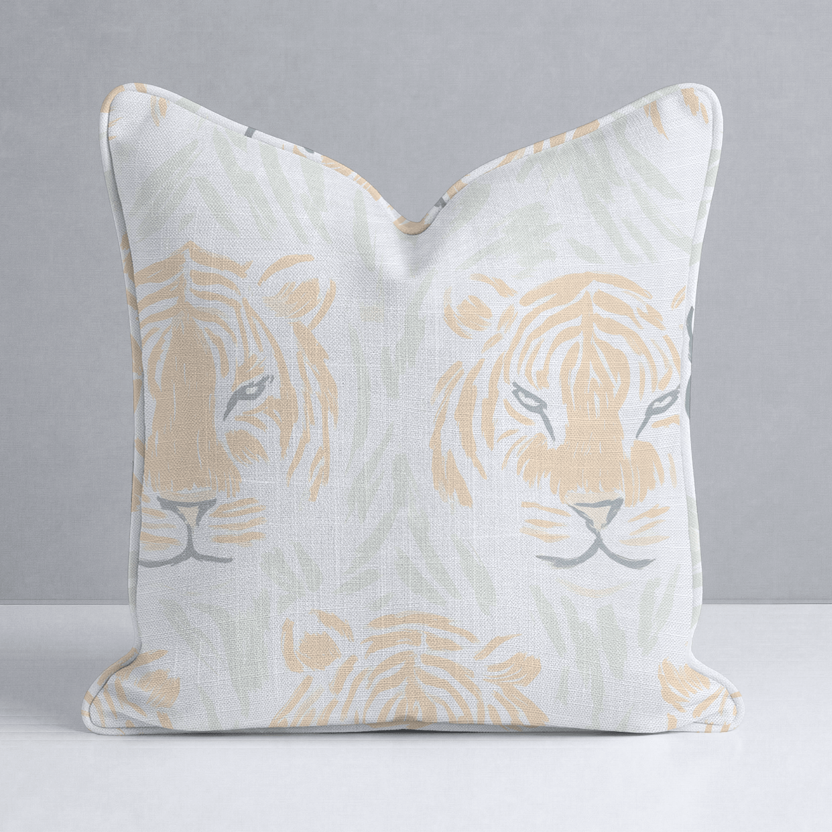 Tara Tigers Throw Pillow - Lemon Park