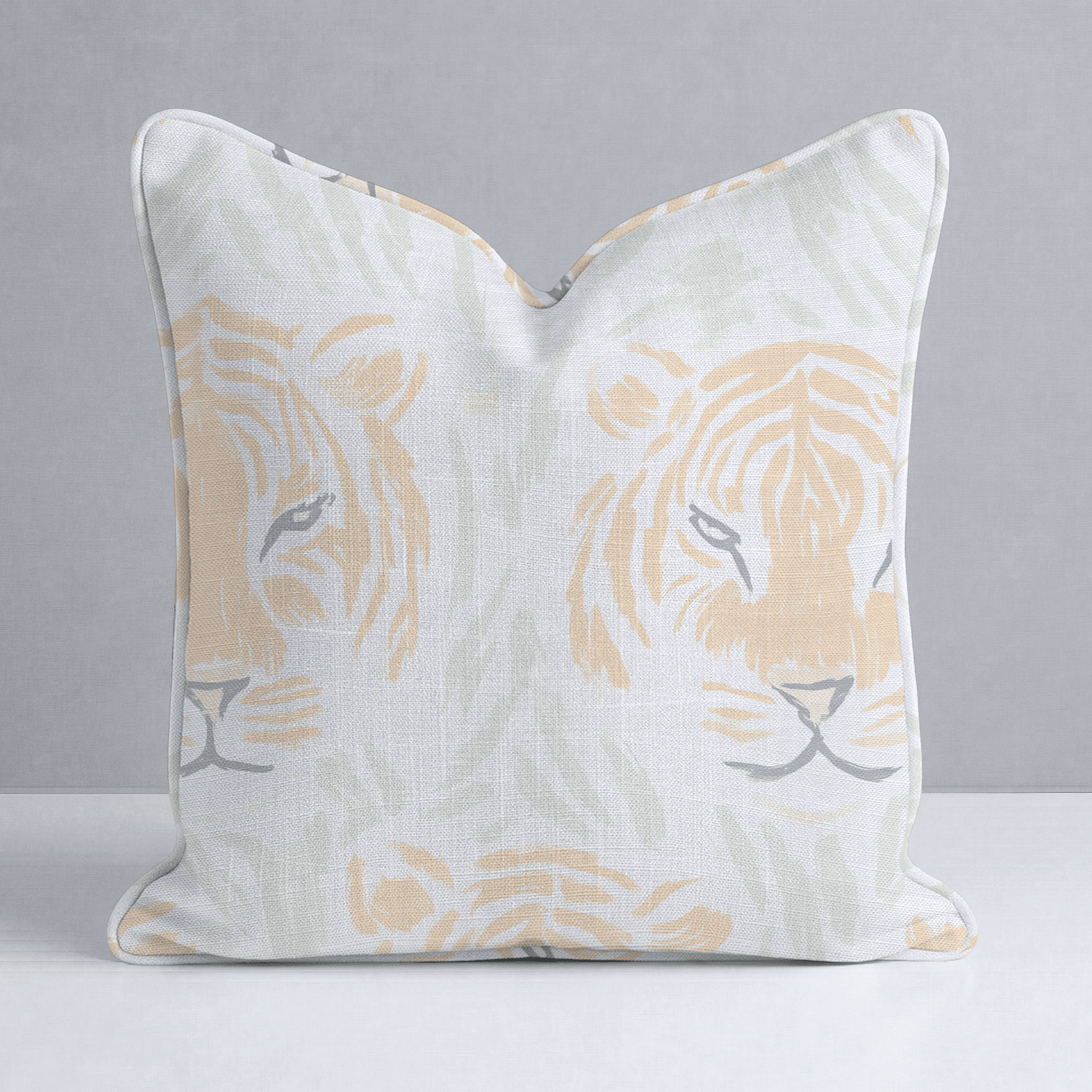 Tara Tigers Throw Pillow - Lemon Park