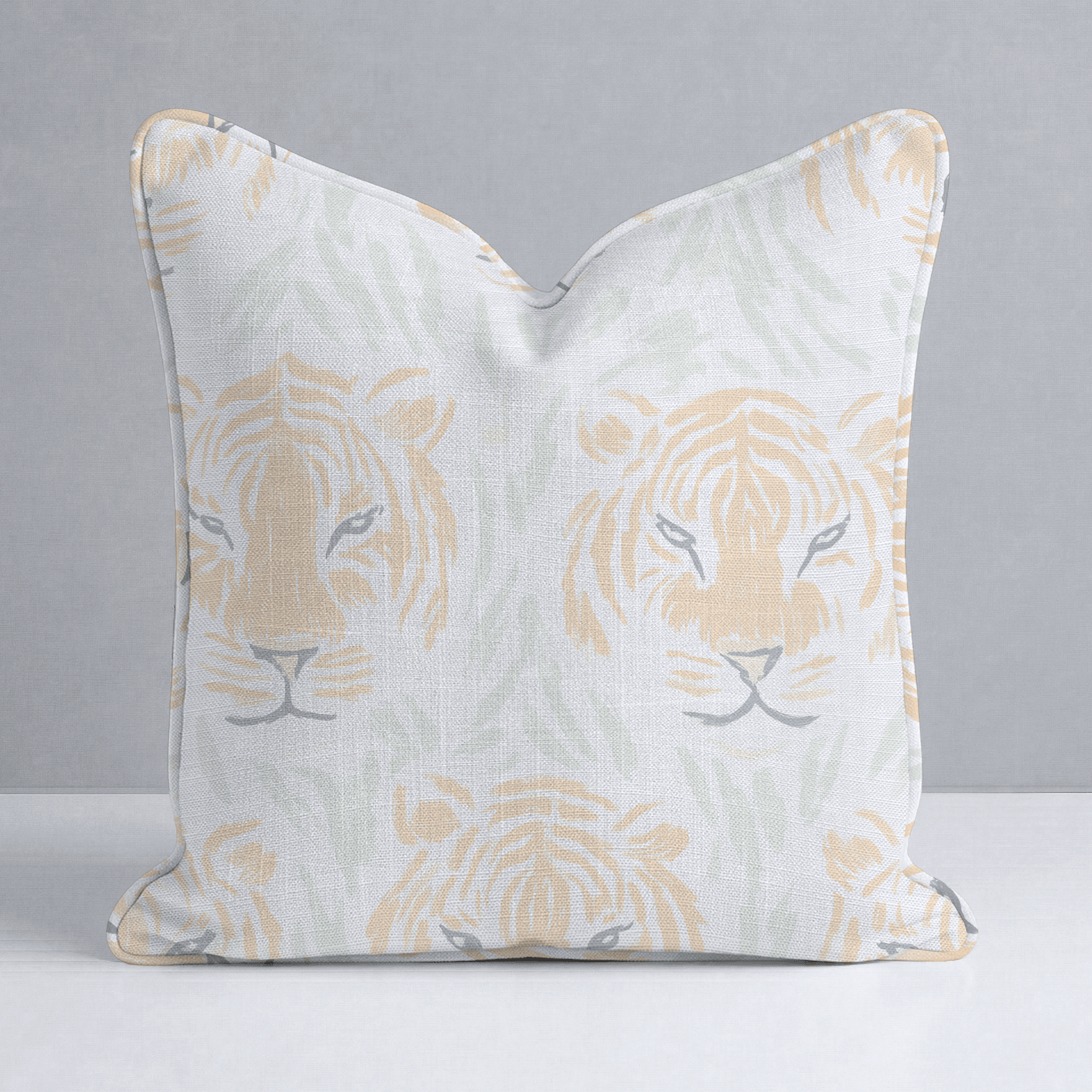 Tara Tigers Throw Pillow - Lemon Park