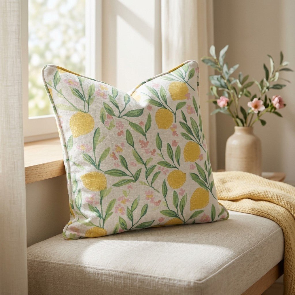 Tart & Sweet Throw Pillow - Lemon Park