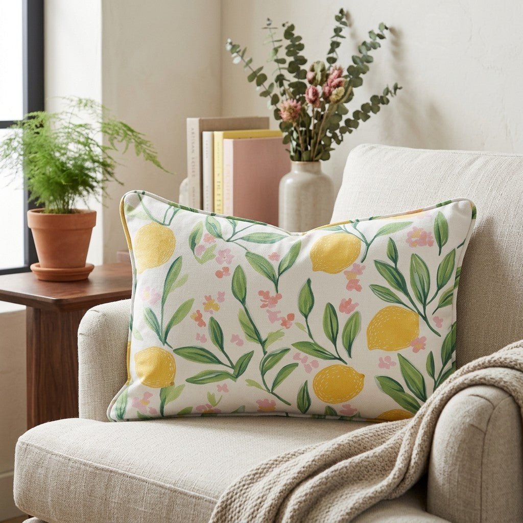 Tart & Sweet Throw Pillow - Lemon Park