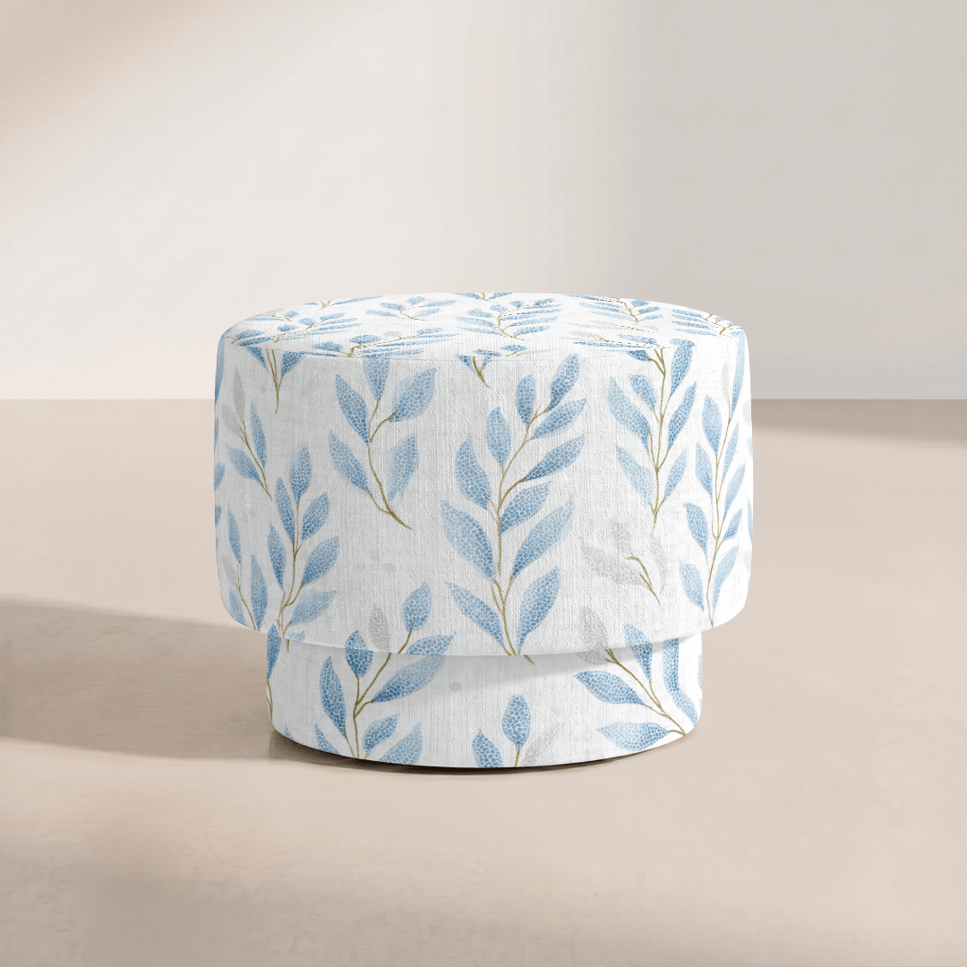 The Adelaide Ottoman in Atlantic Ferns - Lemon Park