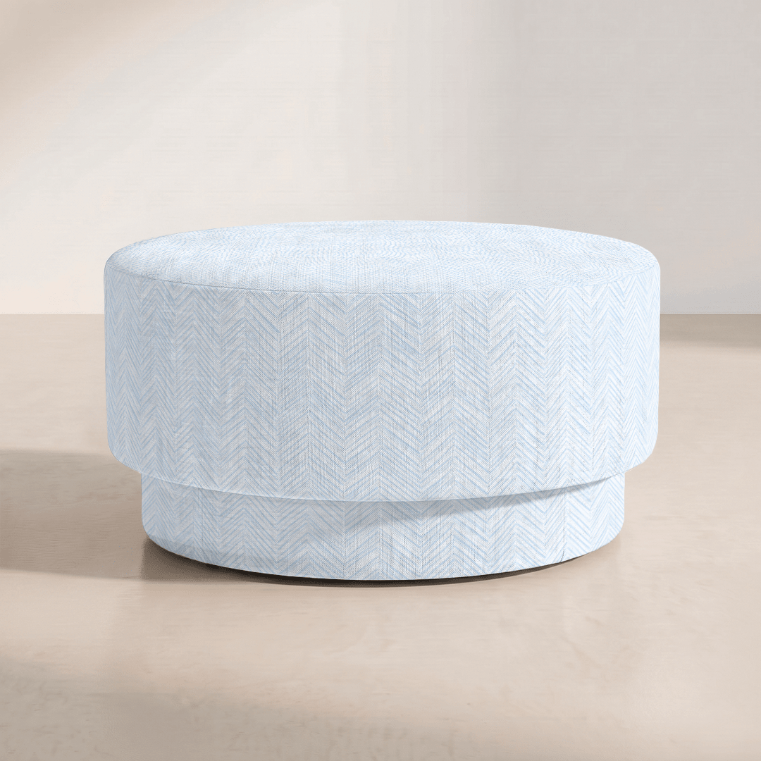 The Adelaide Ottoman in Classic Harmony - Lemon Park