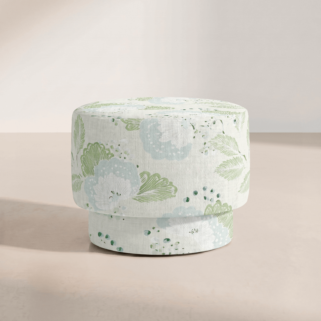 The Adelaide Ottoman in Mint to Be - Lemon Park