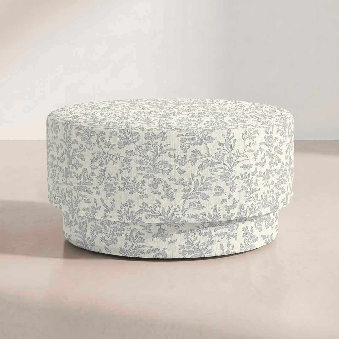 The Adelaide Ottoman in Ruby Nell - Lemon Park