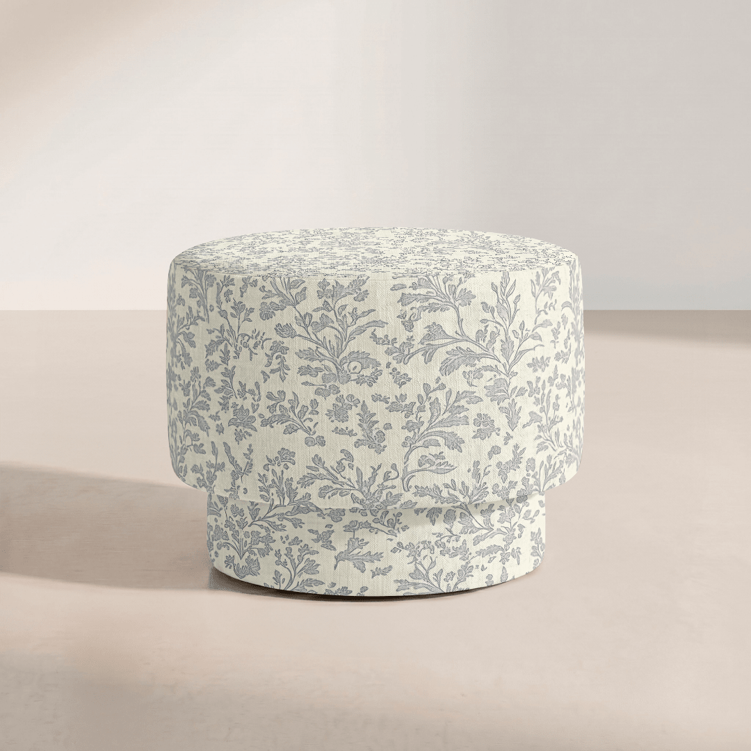 The Adelaide Ottoman in Ruby Nell - Lemon Park