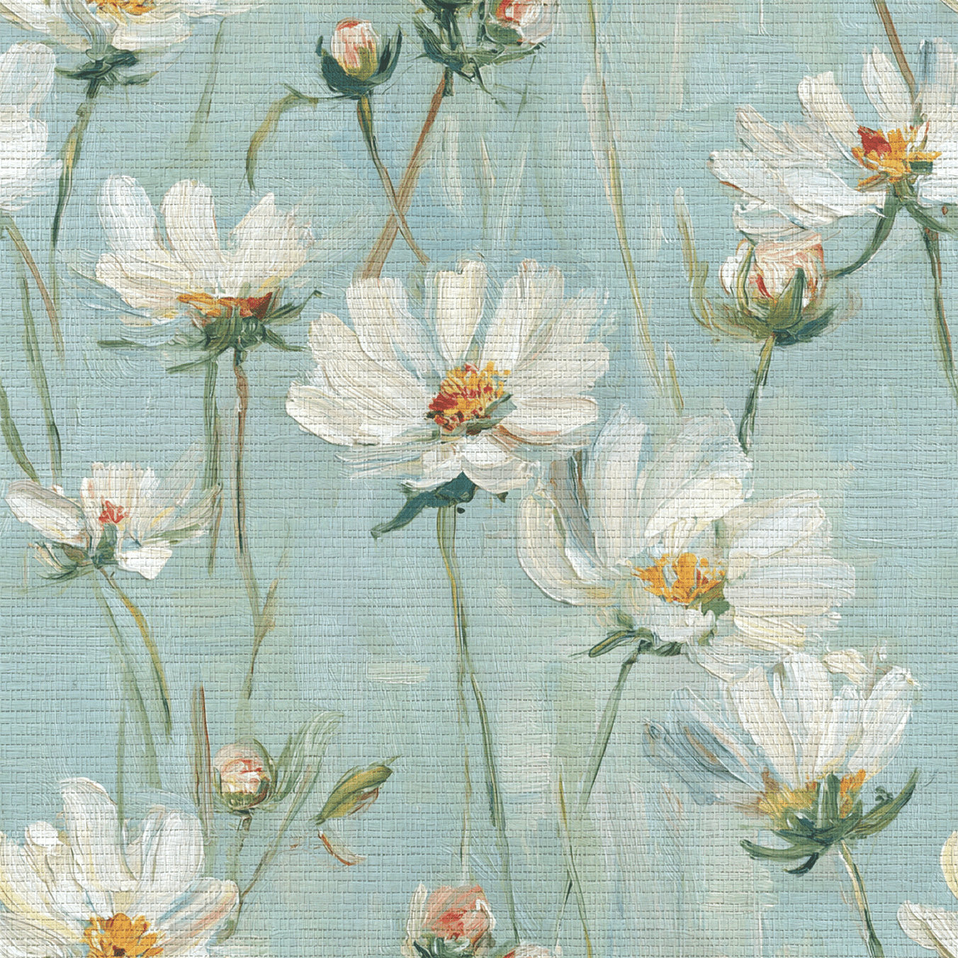 The Blossom Faux Grasscloth Wallpaper - Lemon Park
