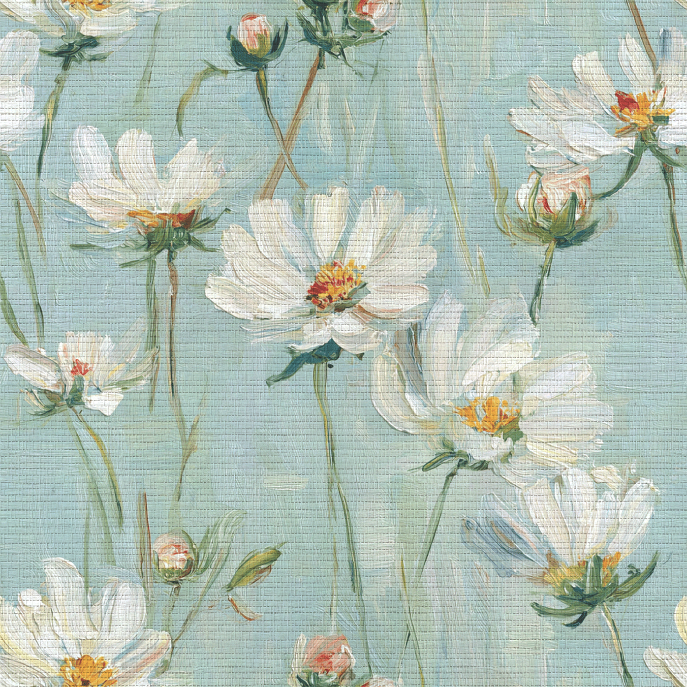 The Blossom Faux Grasscloth Wallpaper
