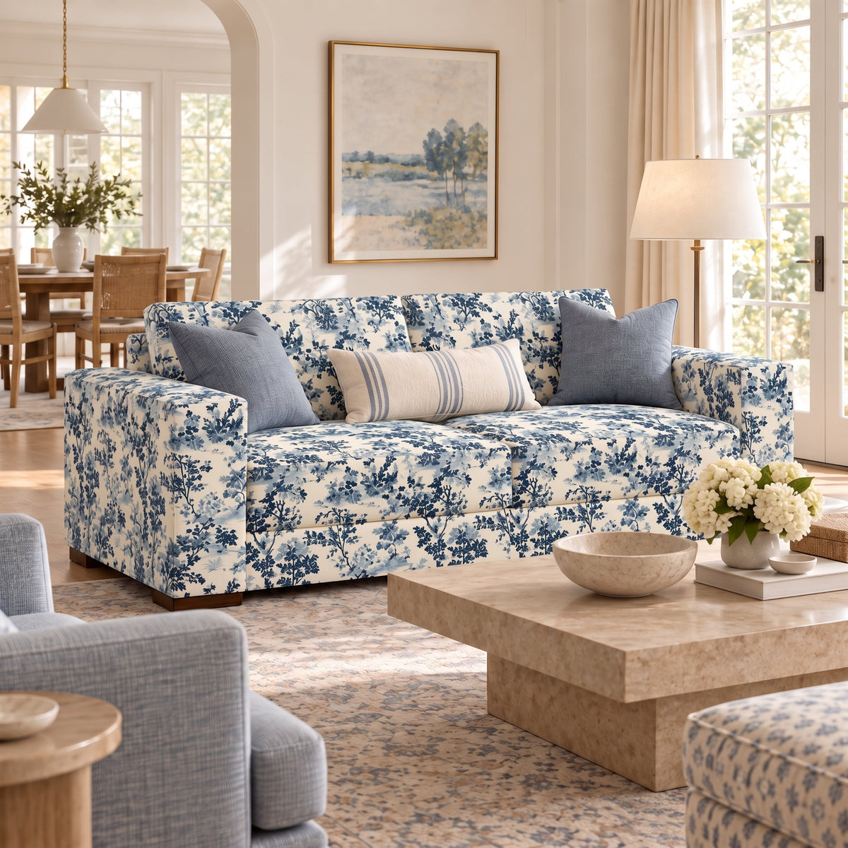The Christopher Sofa in Benjamin - Lemon Park