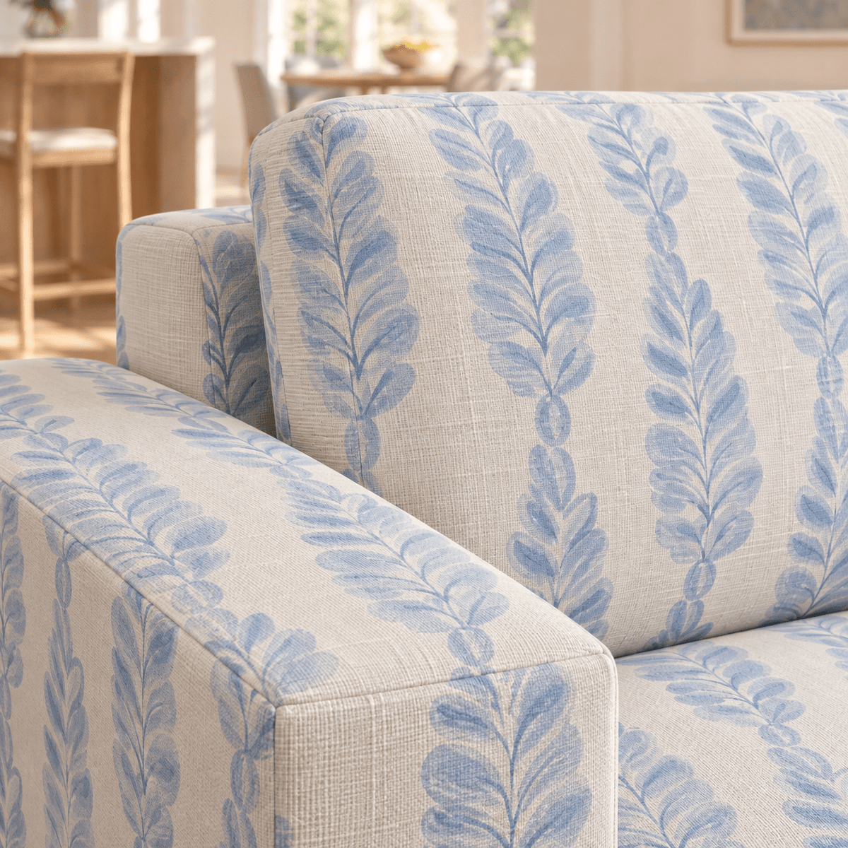 The Christopher Sofa in Carolina Ferns - Lemon Park