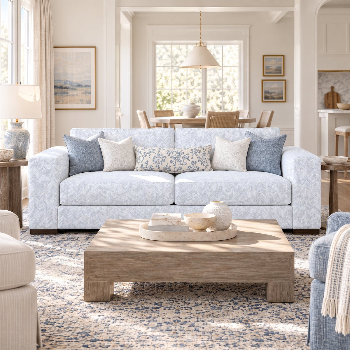 The Christopher Sofa in Classic Harmony - Lemon Park