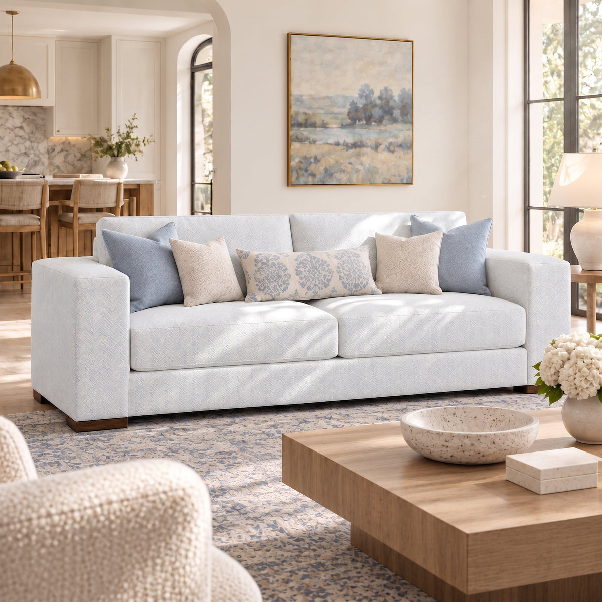 The Christopher Sofa in Classic Harmony - Lemon Park
