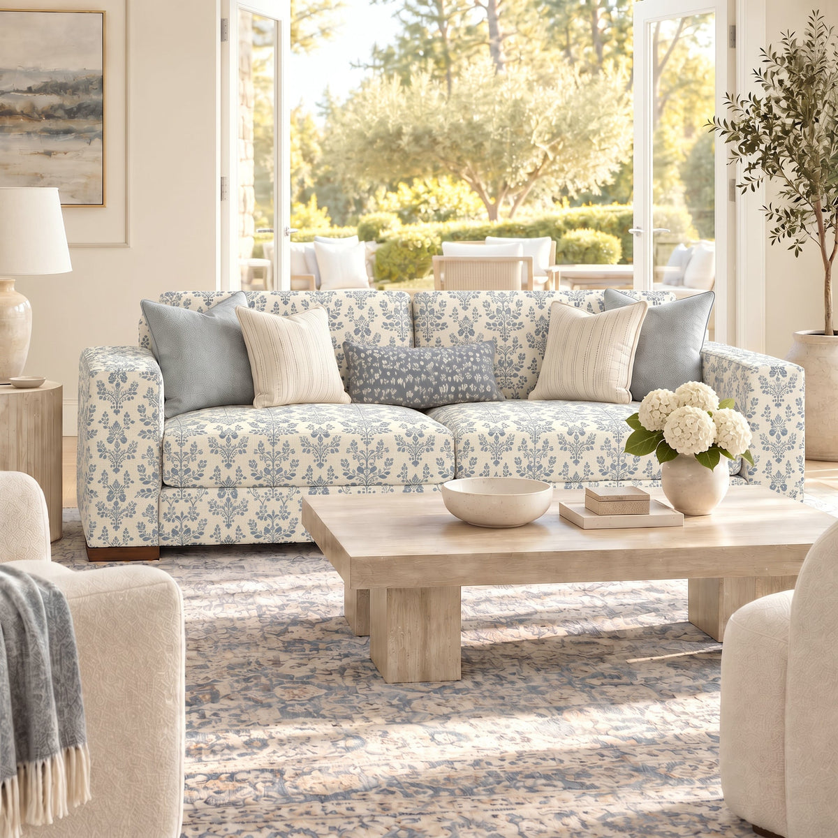 The Christopher Sofa in Eden - Lemon Park