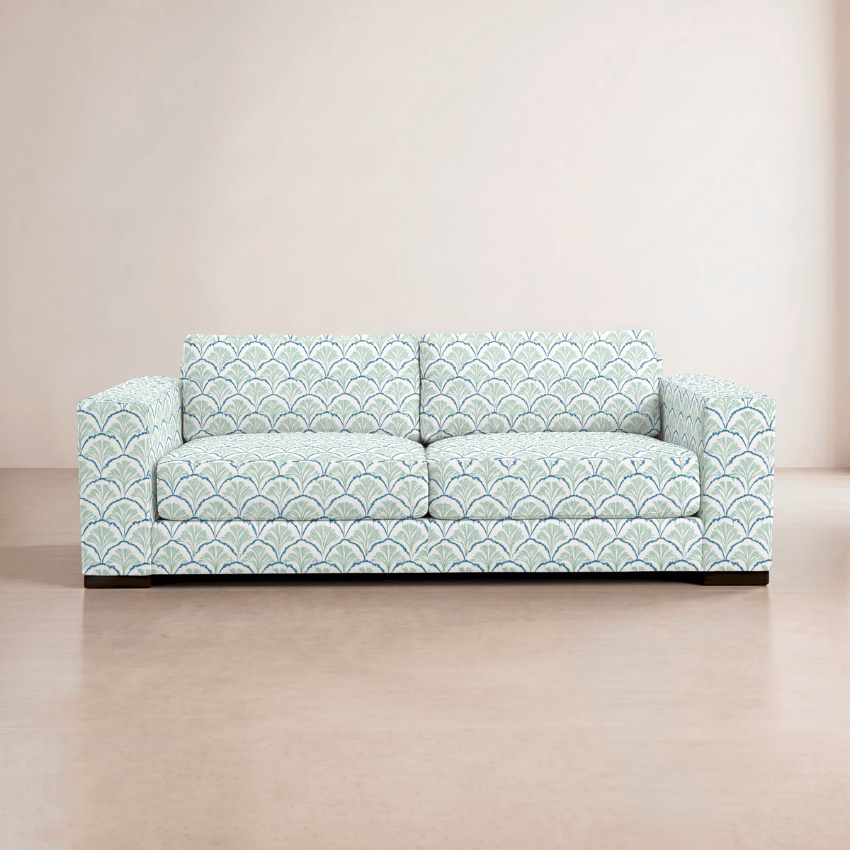 The Christopher Sofa in Hint Of Lime Sprouts - Lemon Park