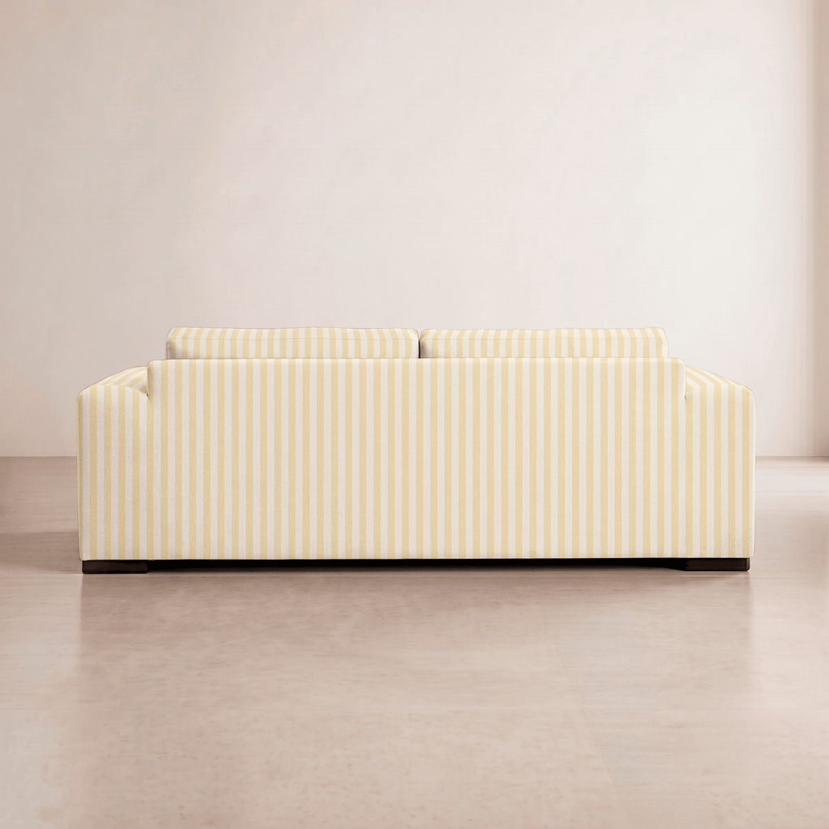 The Christopher Sofa in Juliet's Garden Easter Yellow Stripe - Lemon Park