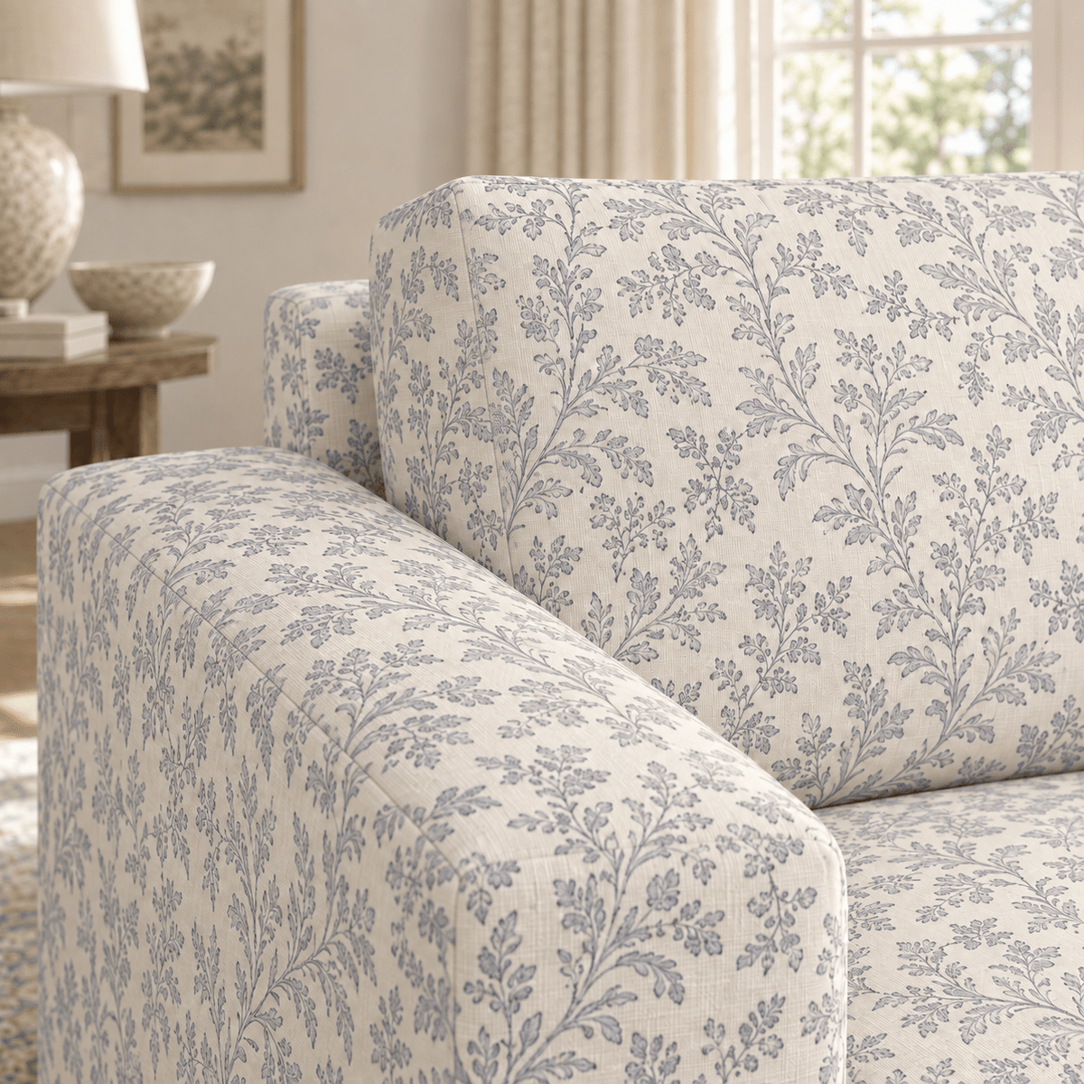 The Christopher Sofa in Ruby Nell - Lemon Park