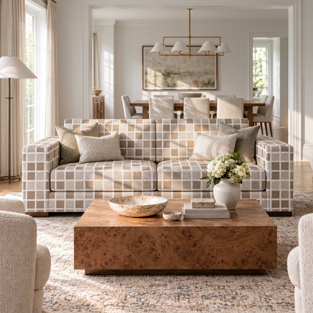 The Christopher Sofa in Thistle Hill - Lemon Park