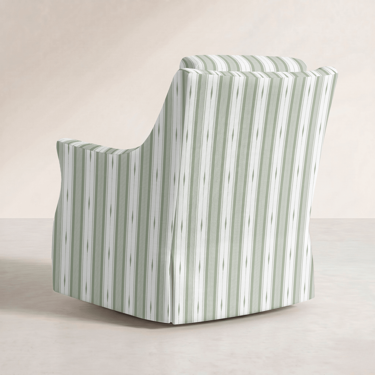 The Eleanor Chair in Blue Dresses Lemongrass Stripes - Lemon Park