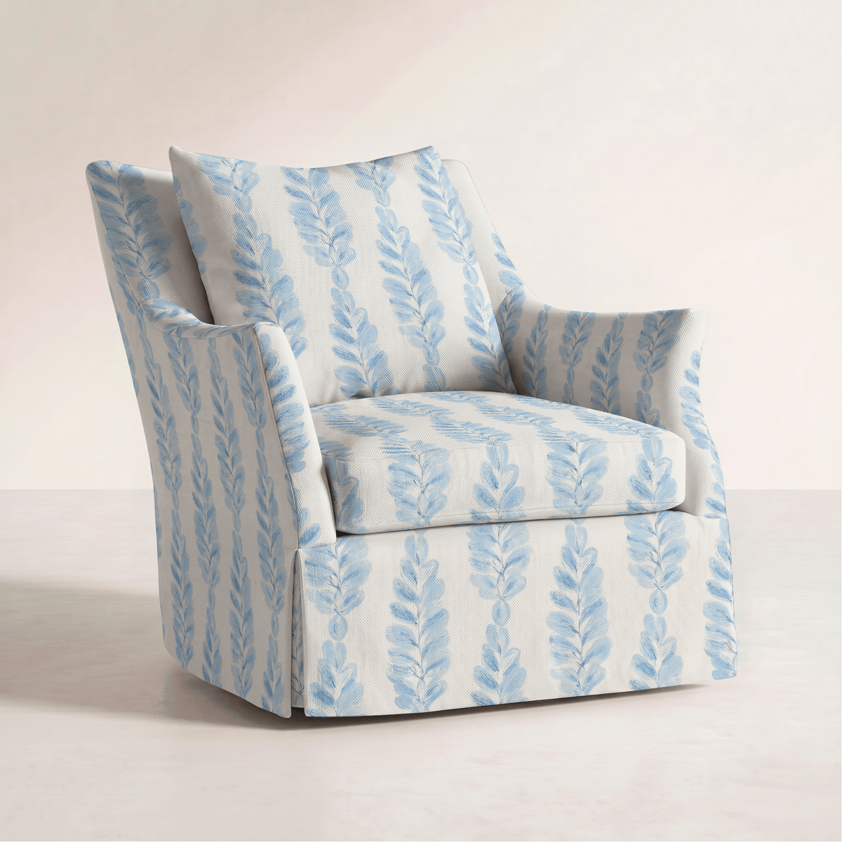 The Eleanor Chair in Carolina Ferns - Lemon Park