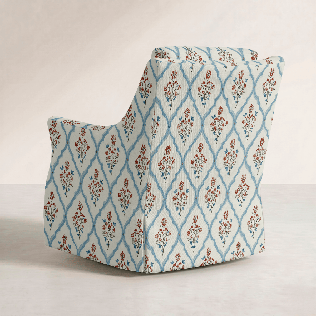 The Eleanor Chair in Chambray Tiles - Lemon Park