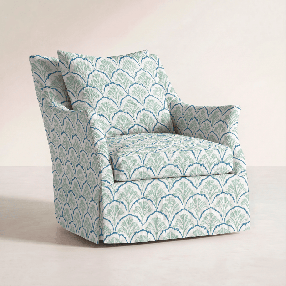 The Eleanor Chair in Hint Of Lime Sprouts - Lemon Park