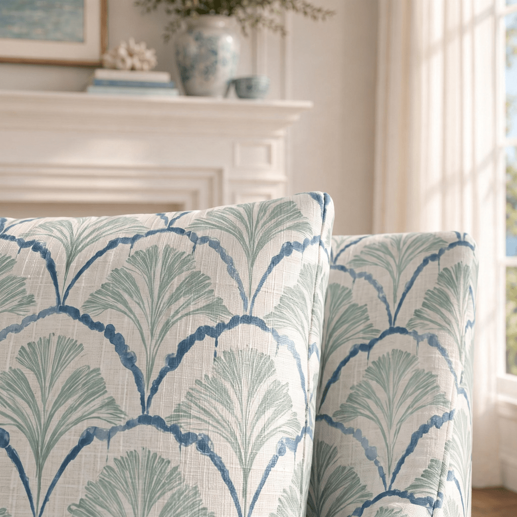 The Eleanor Chair in Hint Of Lime Sprouts - Lemon Park