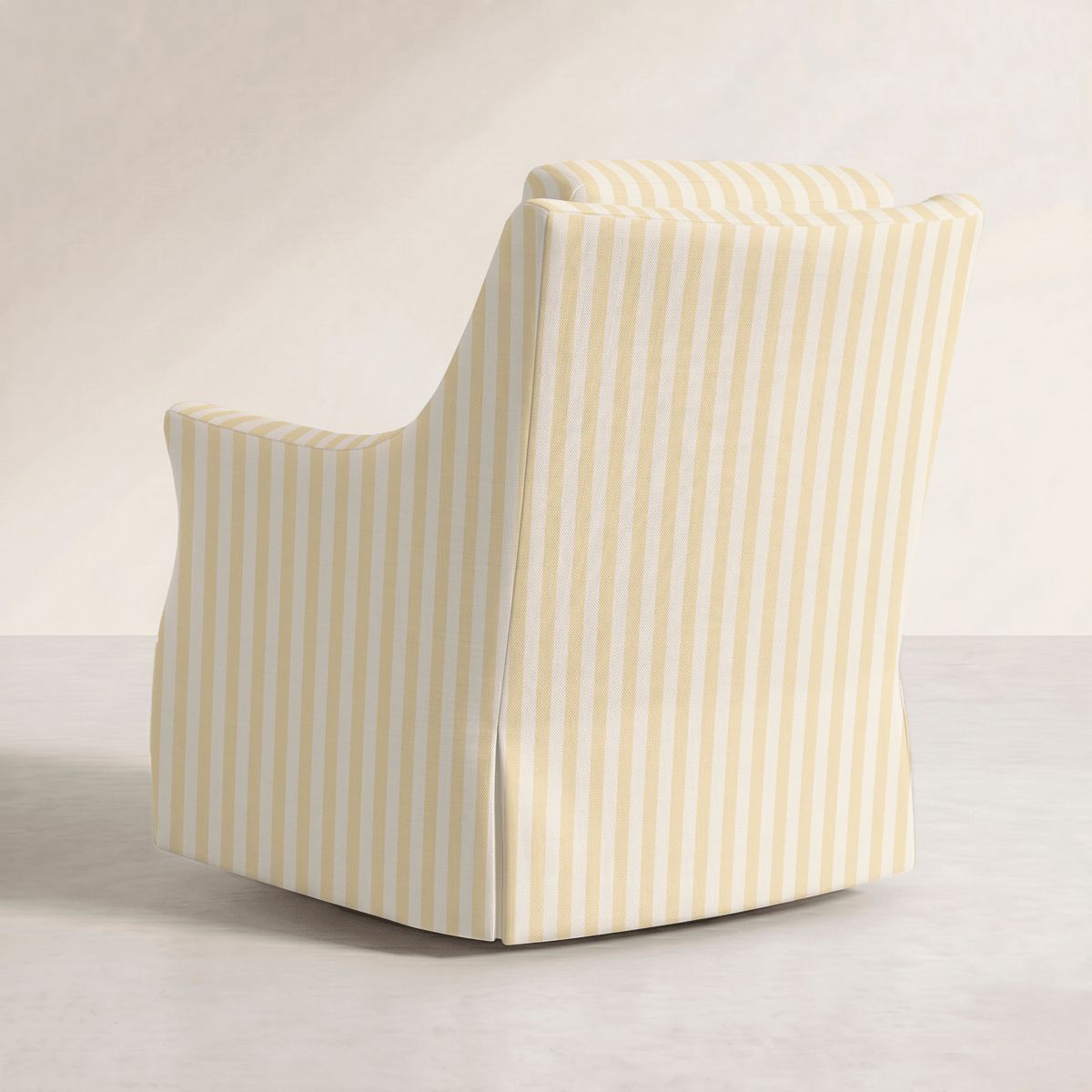 The Eleanor Chair in Juliet's Garden Easter Yellow Stripe - Lemon Park