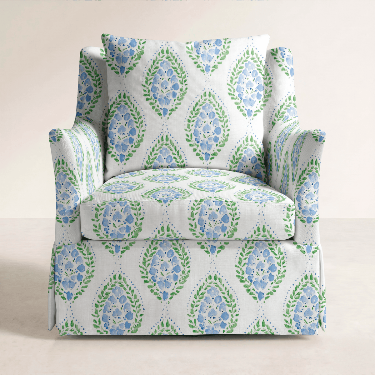 The Eleanor Chair in Leaf Me Be - Lemon Park