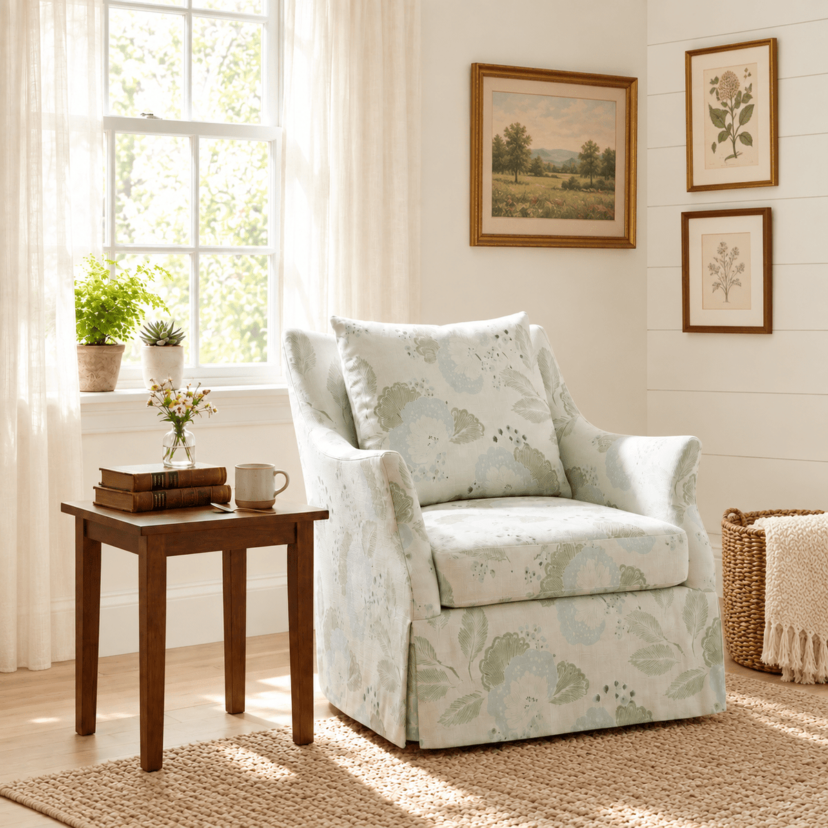 The Eleanor Chair in Mint to Be - Lemon Park
