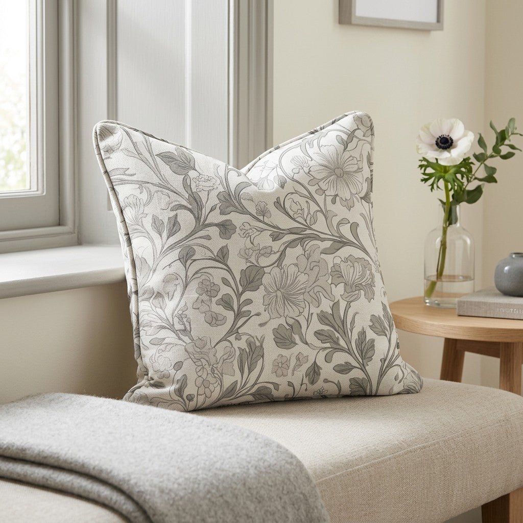 The Garden Gate Throw Pillow - Lemon Park
