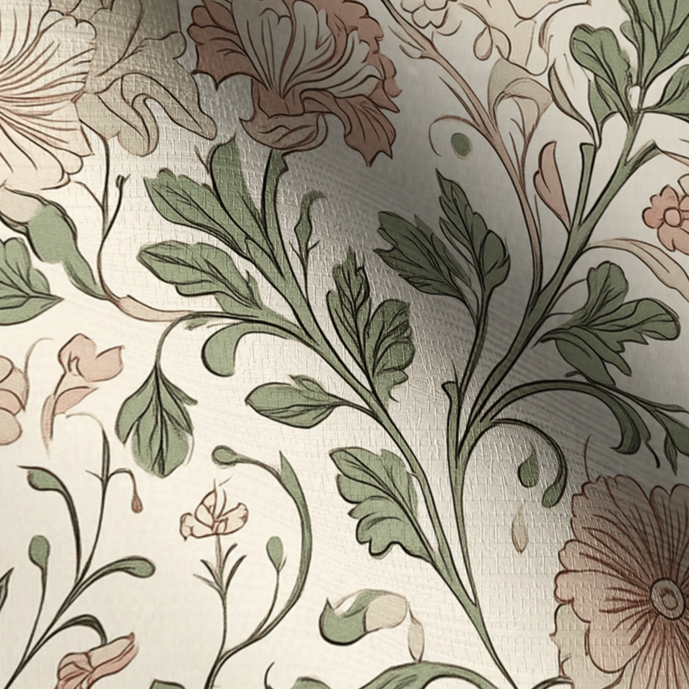 The Garden Gate Faux Grasscloth Wallpaper